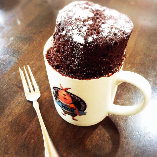 レンジで簡単 マグカップケーキ ココア レシピ 作り方 By Jennifer3 クックパッド