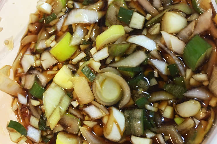 作り置き 香味野菜たっぷりのタレ レシピ 作り方 By 健康の源 クックパッド 簡単おいしいみんなのレシピが359万品