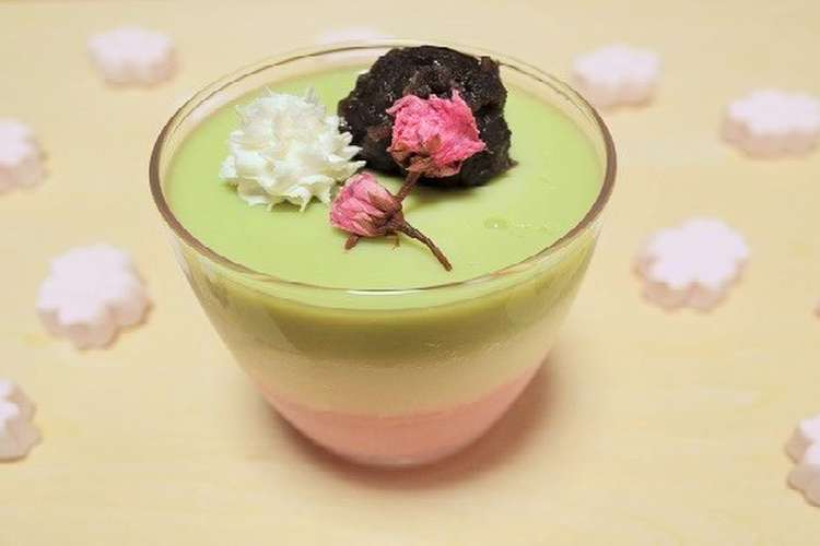 簡単 お花見三色ゼリー レシピ 作り方 By なんでも工房 A クックパッド 簡単おいしいみんなのレシピが352万品