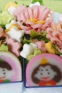 ひなまつり簡単お花のカップ寿司
