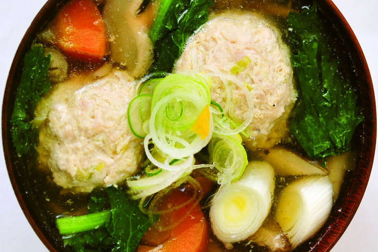 あっさりおかずスープ 簡単 鶏つくね汁 レシピ 作り方 By 結わえる クックパッド