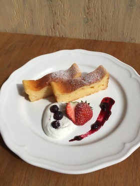 水切りヨーグルトでヘルシーチーズケーキ♪