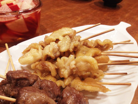 簡単!!トースターで手作り鶏皮の焼き鳥♪