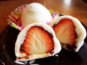 レンジで簡単♪♪苺大福♡ひな祭りにも♡