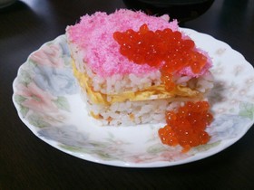 残り物ゴボウサラダ救出ひな祭り寿司