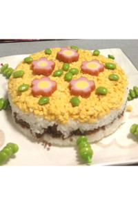 ひな祭り 寿司ケーキ 押し寿司　簡単　