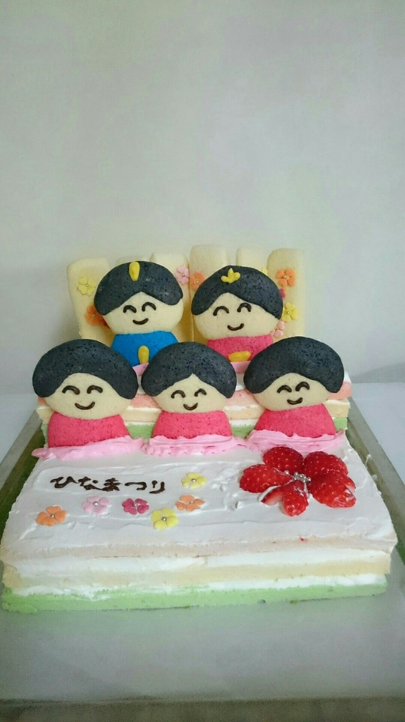 2016/ひな祭りケーキ(2段)の画像