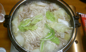 材料ちょっとで、豚バラ・白菜鍋♪