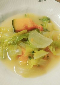 ダイエット★カボチャミルク味噌スープ