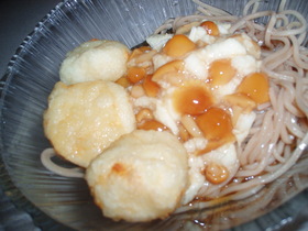 暑さに負けない!ひんやりなめこそば