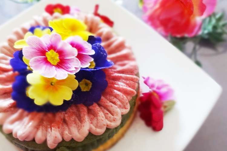 お花で華やか ３色チーズケーキ レシピ 作り方 By まきくけこ クックパッド