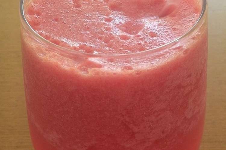 甘くないスイカがおいしいジュースに レシピ 作り方 By Maathur クックパッド 簡単おいしいみんなのレシピが355万品