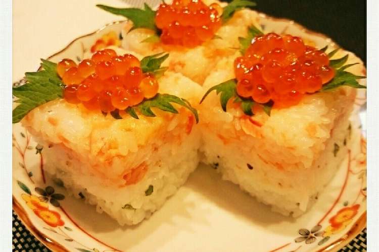 ひな祭りに ひし餅風押し寿司 レシピ 作り方 By ヤマ クックパッド 簡単おいしいみんなのレシピが365万品