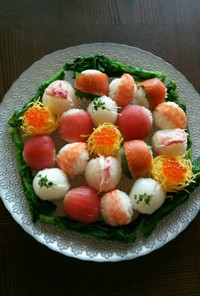 雛祭りに❤可愛く手毬寿司❤