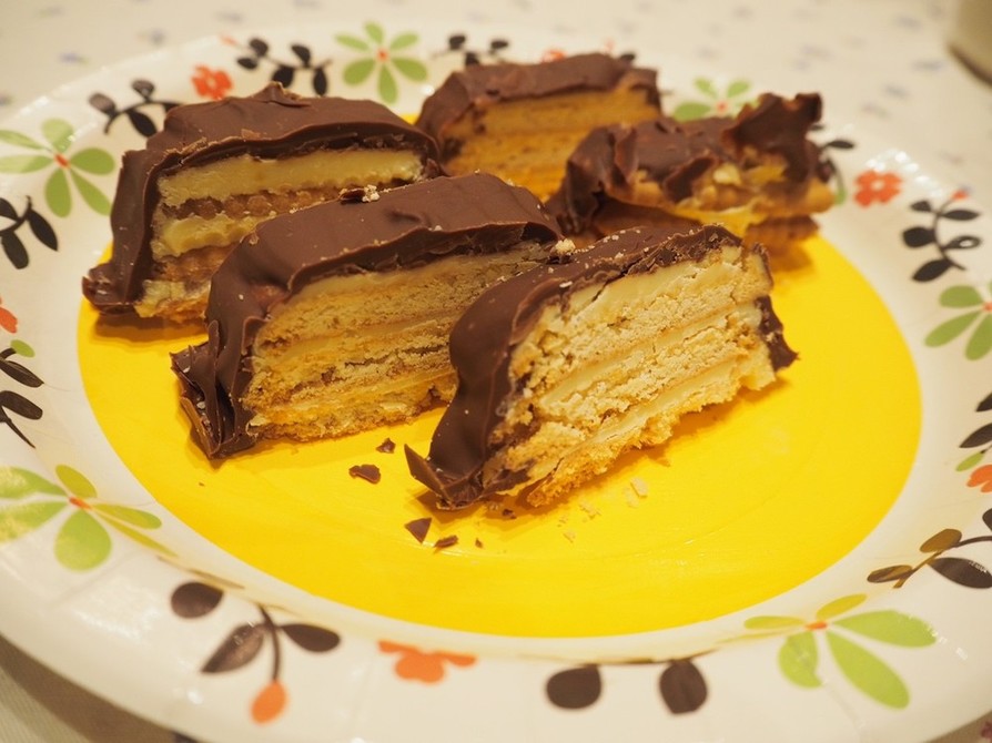 簡単チョコサンドクッキーケーキの画像