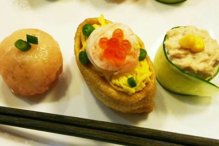 簡単可愛い手まり寿司 おいなりさん レシピ 作り方 By Moananae クックパッド 簡単おいしいみんなのレシピが350万品