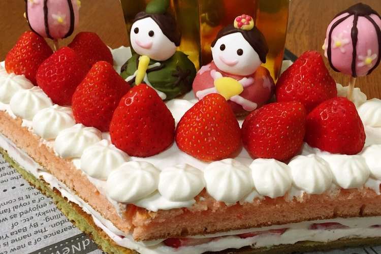 ホットケーキミックスで作るひな祭りケーキ レシピ 作り方 By コツメkwus クックパッド
