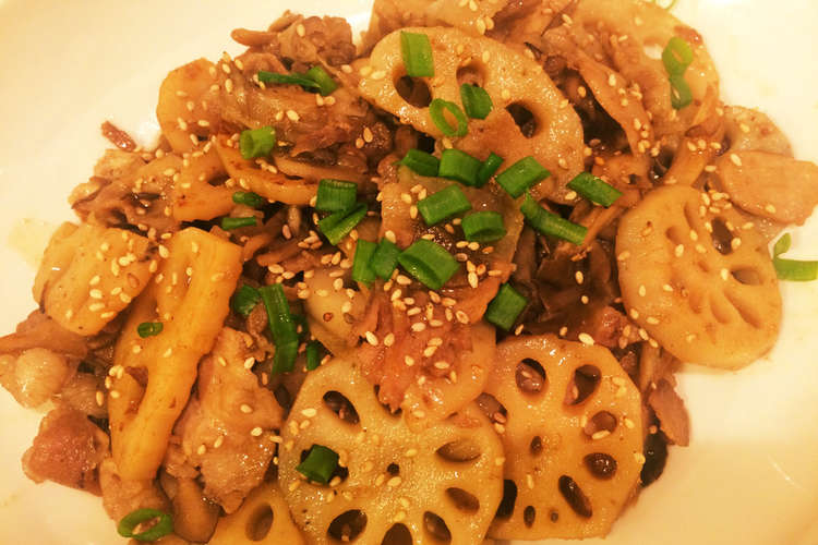 常備菜 豚肉とレンコンの甘辛炒め レシピ 作り方 By みゅ クックパッド