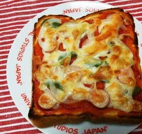 冷凍ストックでいつでもピザパン❤