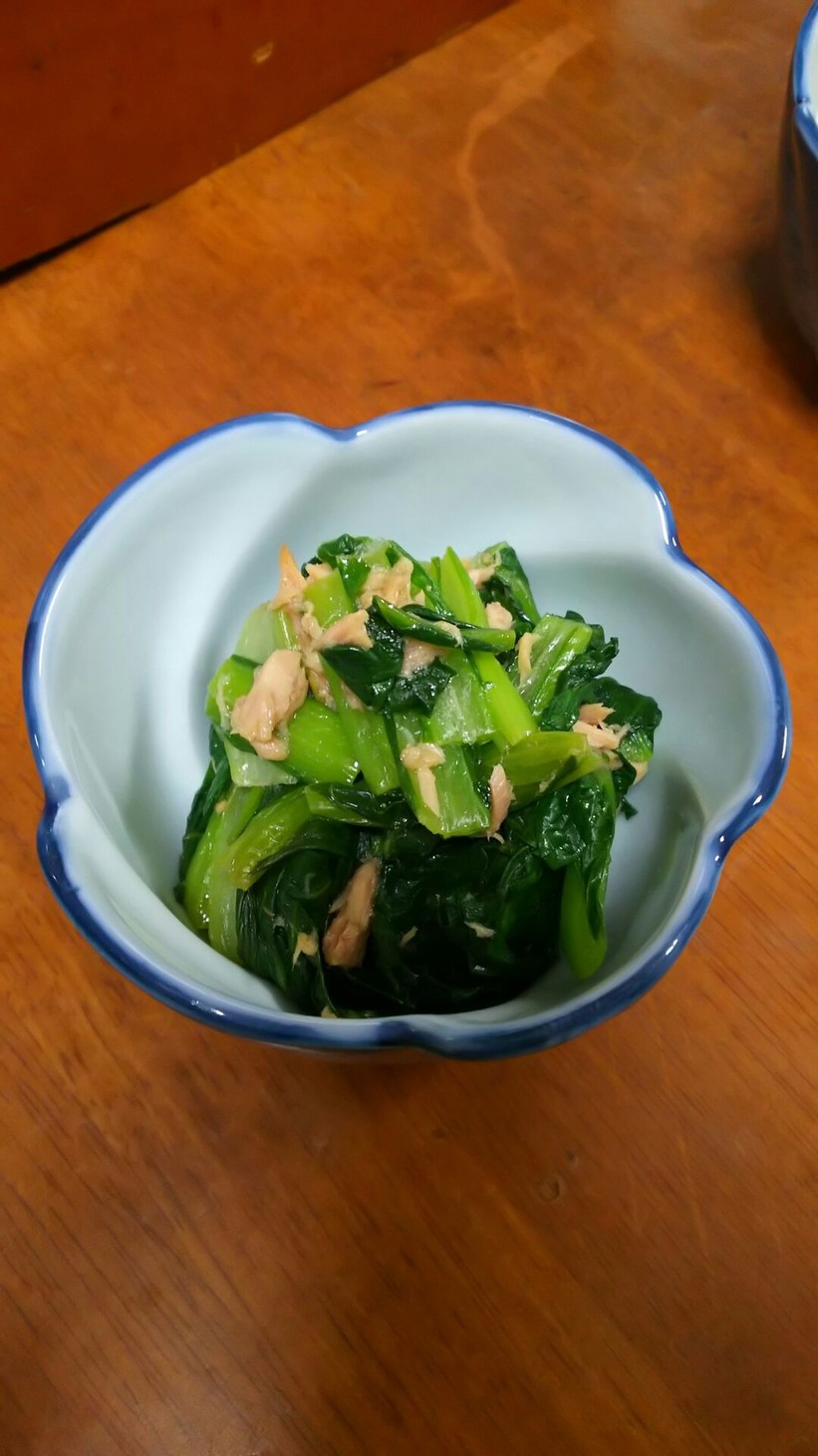小松菜とツナのポン酢あえの画像