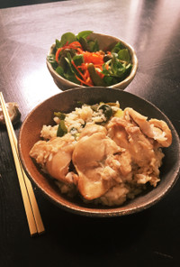 カオマンガイ風炊き込みご飯ー塩麹と鶏肉