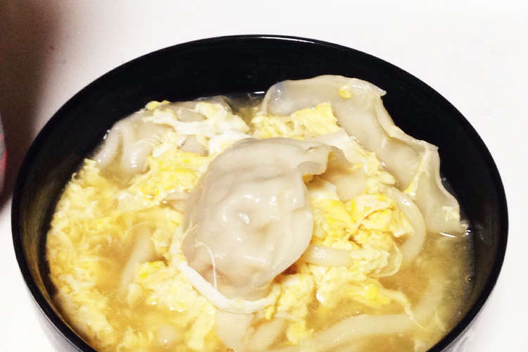 餃子入り卵うどん レシピ 作り方 By もち麦クッキング クックパッド 簡単おいしいみんなのレシピが358万品