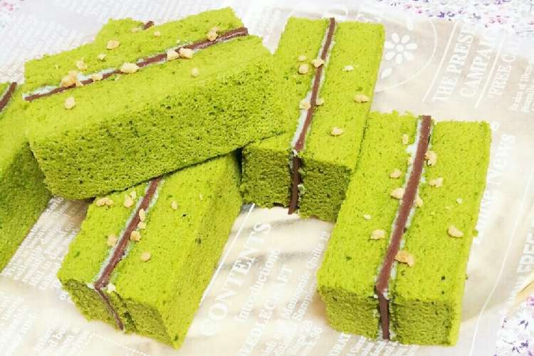 ふわふわ抹茶の生チョコバターサンドケーキ レシピ 作り方 By Ton クックパッド