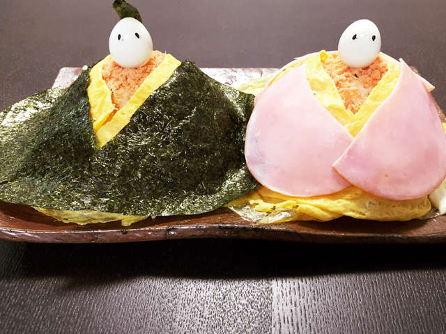 5分で飾れる 簡単な雛人形のちらし寿司 レシピ 作り方 By Ikeikegoh