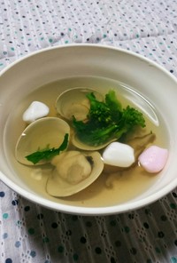 調理室ﾖﾘ～蛤のお吸い物(=^ェ^=)
