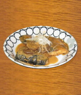 塩サバの味噌煮の画像