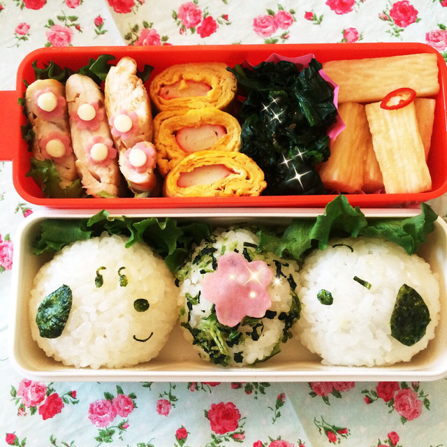 丸おにぎりで簡単 スヌーピーのキャラ弁 レシピ 作り方 By プティママン クックパッド 簡単おいしいみんなのレシピが358万品