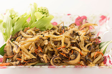 ヤーコン・椎茸の南蛮の写真