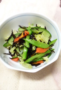 給食レシピ　ひじきと旬野菜のサラダ