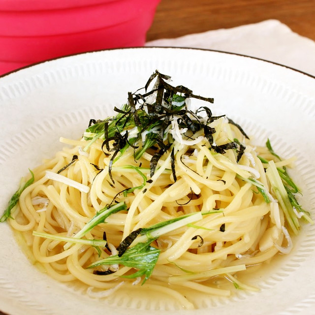 レンジで しらすと水菜の和風スープパスタ レシピ 作り方 By メトレフランセ クックパッド 簡単おいしいみんなのレシピが361万品 レンジで しらすと水菜の和風スープパスタ レシピ 作り方 By メトレフランセ クックパッド 簡単おいしいみんなのレシピが361万品