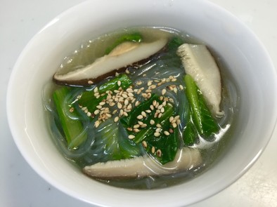 簡単‼春雨と小松菜のスープの写真