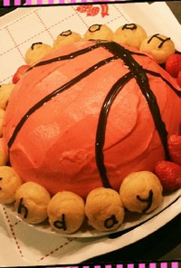 バスケットボールケーキ