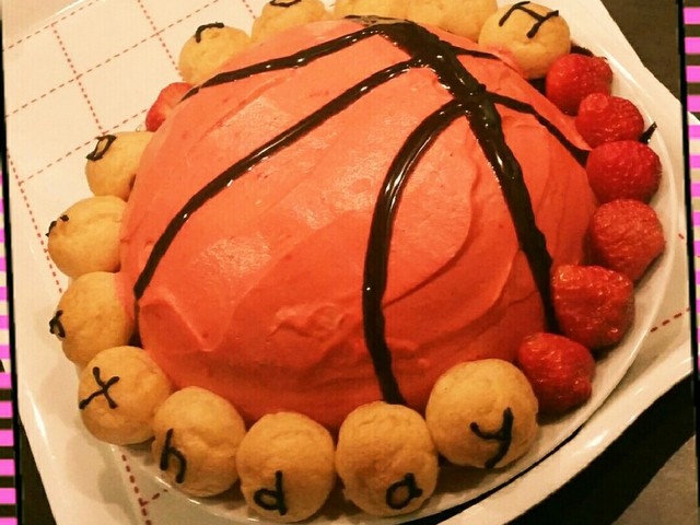 バスケットボールケーキ レシピ 作り方 By ちぇりぶー クックパッド