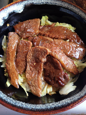 焼肉の残ったお肉で♪焼肉丼♫