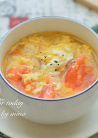 トマトとふんわり卵のスープ