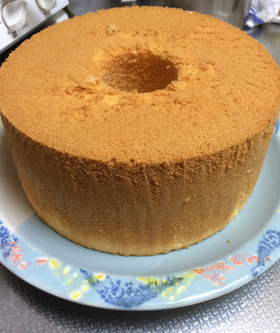 甘さ控えめシフォンケーキ(無水鍋QC)