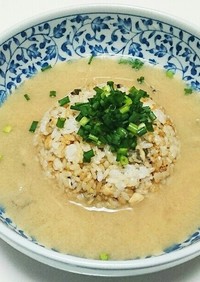 牡蠣の和風スープチャーハン