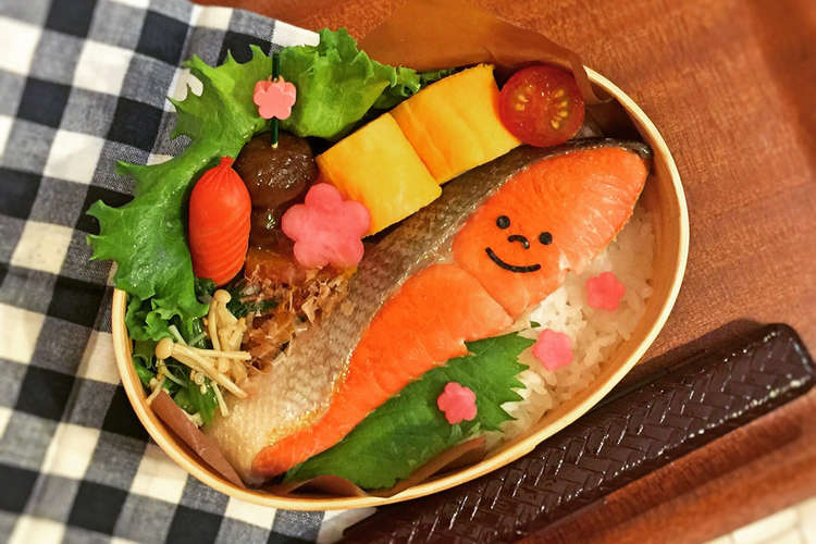 簡単シャケ君弁当 キャラ弁 男子弁にも レシピ 作り方 By Yokkoiro クックパッド 簡単おいしいみんなのレシピが354万品
