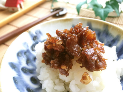 カラダご飯✿牛肉の酢生姜しぐれ煮の写真