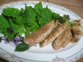 筋肉を作ろう!胸肉orささみの全粒粉焼き