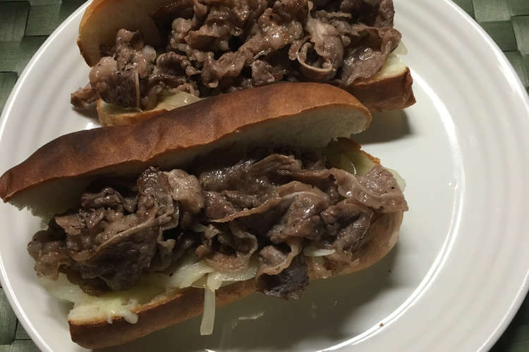 チーズステーキサンド レシピ 作り方 By クックt3kfmd クックパッド