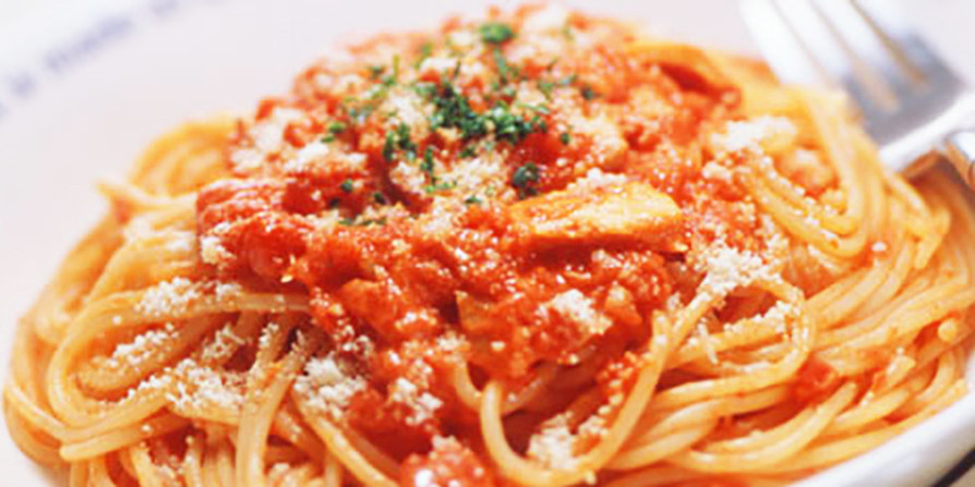 トマトクリームスパゲッティの画像