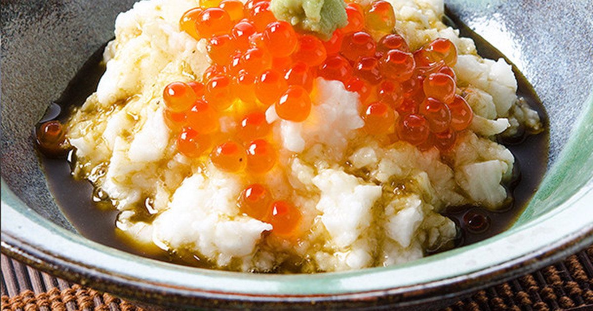 長芋おろしといくらの海苔ドレッシングかけ by 久世福商店 【クックパッド】 簡単おいしいみんなのレシピが350万品