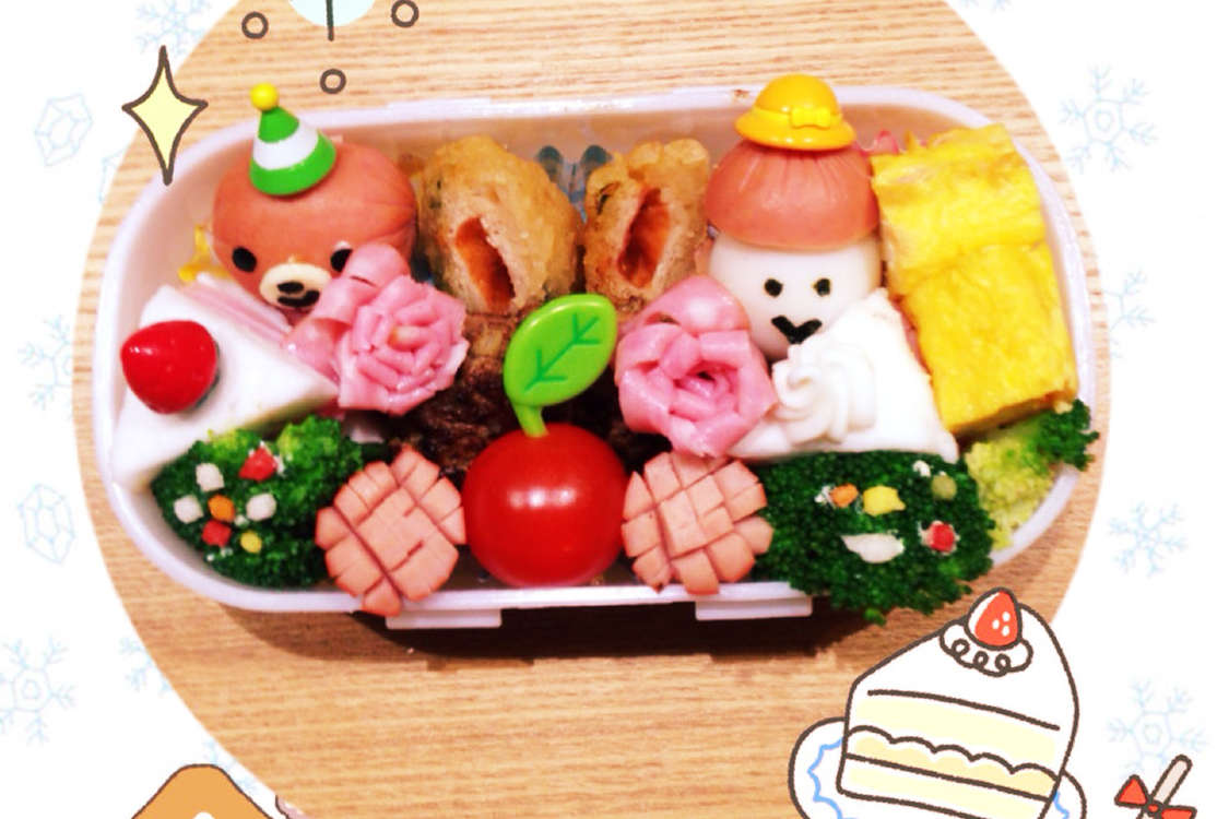 簡単お弁当かわいいおかずスイーツキャラ弁 レシピ 作り方 By きゃわいいチャチャ クックパッド 簡単おいしいみんなのレシピが379万品