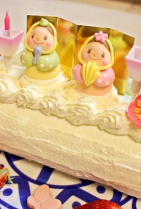 ひなまつり☆フルーツロールケーキ