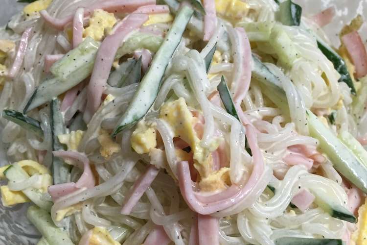 簡単お手軽あと一品 春雨サラダ レシピ 作り方 By とにかく食欲大福ママ クックパッド 簡単おいしいみんなのレシピが375万品